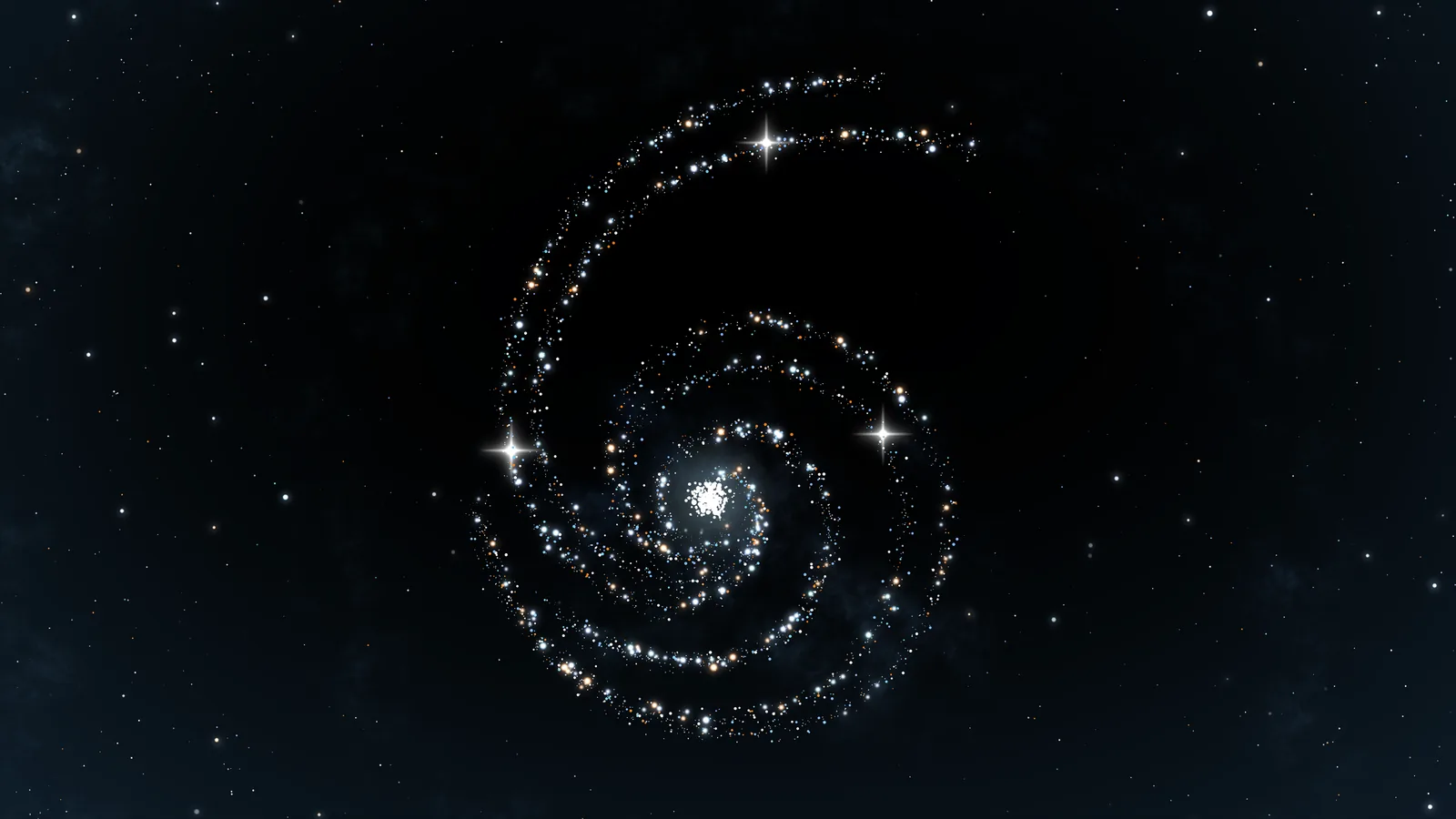 OpenAI's GPT-6 artwork: a spiral galaxy of stars whose outer arm sweeps up into the numeral 6